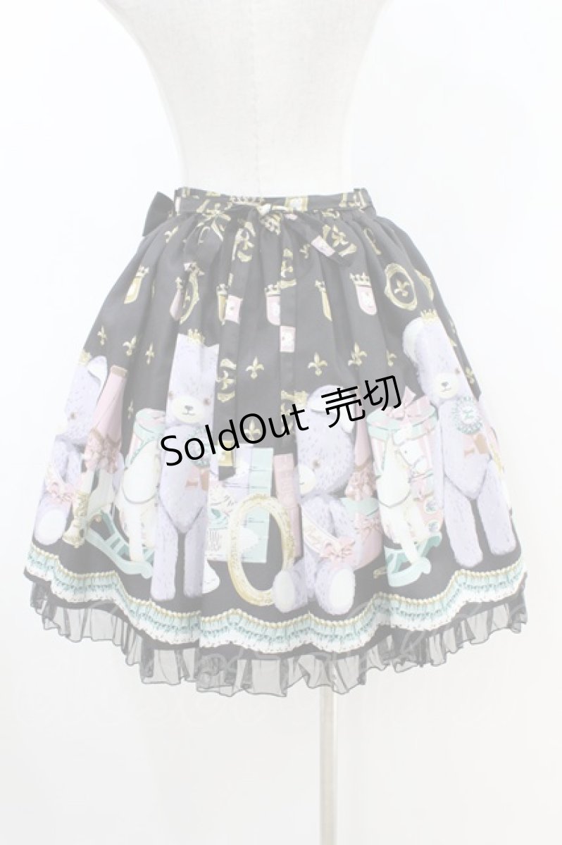 画像2: Angelic Pretty / Charlotte's Bearスカート Free ブラック H-26-06-28-2037-AP-SK-NS-ZH (2)