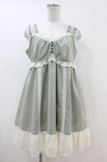 画像1: axes femme / レース使いチュニックワンピース F ミント H-26-06-28-2042-AX-OP-YZ-ZH (1)