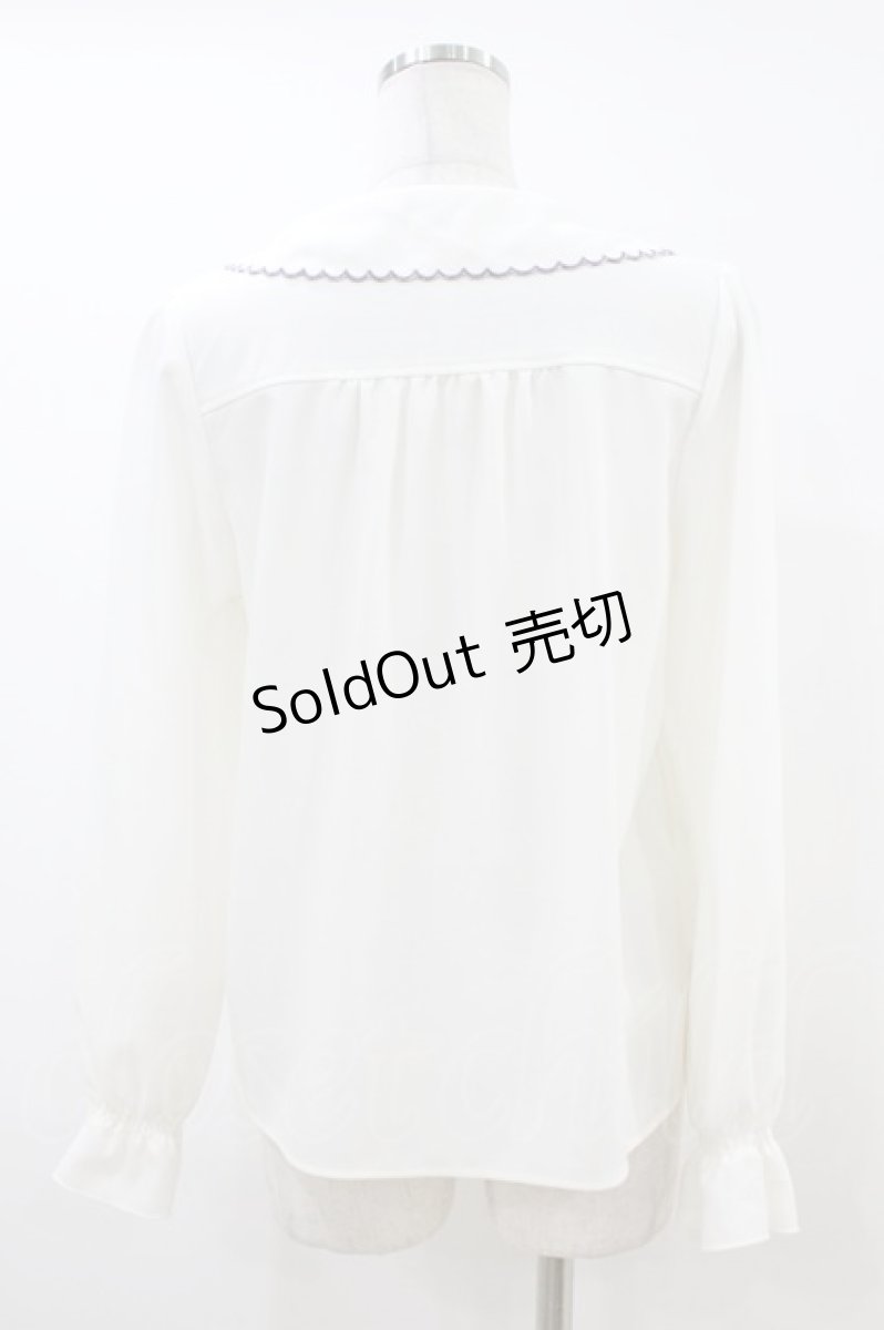 画像2: Fi.n.t / ブドウ刺繍衿ブラウス Free OFFWHITE H-26-06-28-2045-CA-BL-NS-ZH (2)
