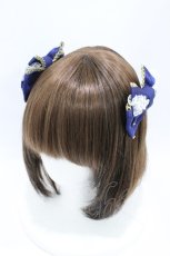 画像1: Angelic Pretty / Dreamリボンパールコーム  ネイビー H-26-06-28-2005-AP-AC-NS-ZH (1)