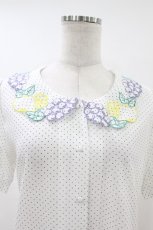 画像3: Fi.n.t / フルーツ刺繍襟ブラウス Free 白 H-26-06-28-2048-CA-BL-NS-ZH (3)