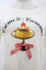 画像3: axes femme / レトロスイーツプリントTシャツ F イエロー H-26-06-28-2050-AX-TO-YZ-ZH (3)