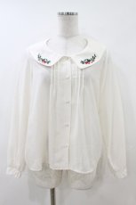 画像1: Fi.n.t / 野イチゴ刺繍衿ブラウス Free IVORY H-26-06-28-2051-CA-BL-NS-ZH (1)