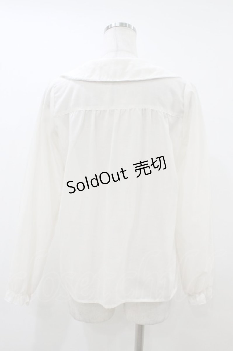 画像2: Fi.n.t / 野イチゴ刺繍衿ブラウス Free IVORY H-26-06-28-2051-CA-BL-NS-ZH (2)