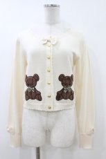 画像1: Angelic Pretty / Holiday Bearニットカーディガン Free アイボリー H-26-06-28-2052-AP-TO-NS-ZH (1)