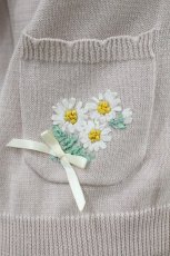 画像3: Fi.n.t / マーガレット刺繍カーディガン Free ピンク H-26-06-28-2054-CA-TO-NS-ZH (3)