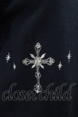 画像3: Amavel / 十字架刺繍カーディガン Free ブラック H-26-06-28-2059-CA-TO-NS-ZH (3)