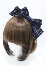 画像1: Angelic Pretty / British Bearカチューシャ  ブルー H-26-06-28-2007-AP-AC-NS-ZH (1)