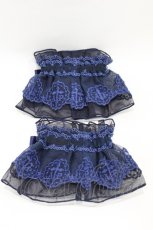 画像2: Angelic Pretty / Lacy Crossお袖とめ  ネイビー H-26-06-28-2017-AP-ZA-NS-ZH (2)