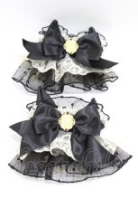 画像1: Angelic Pretty / Princess Catお袖とめ  ブラック H-26-06-28-2019-AP-ZA-NS-ZH (1)