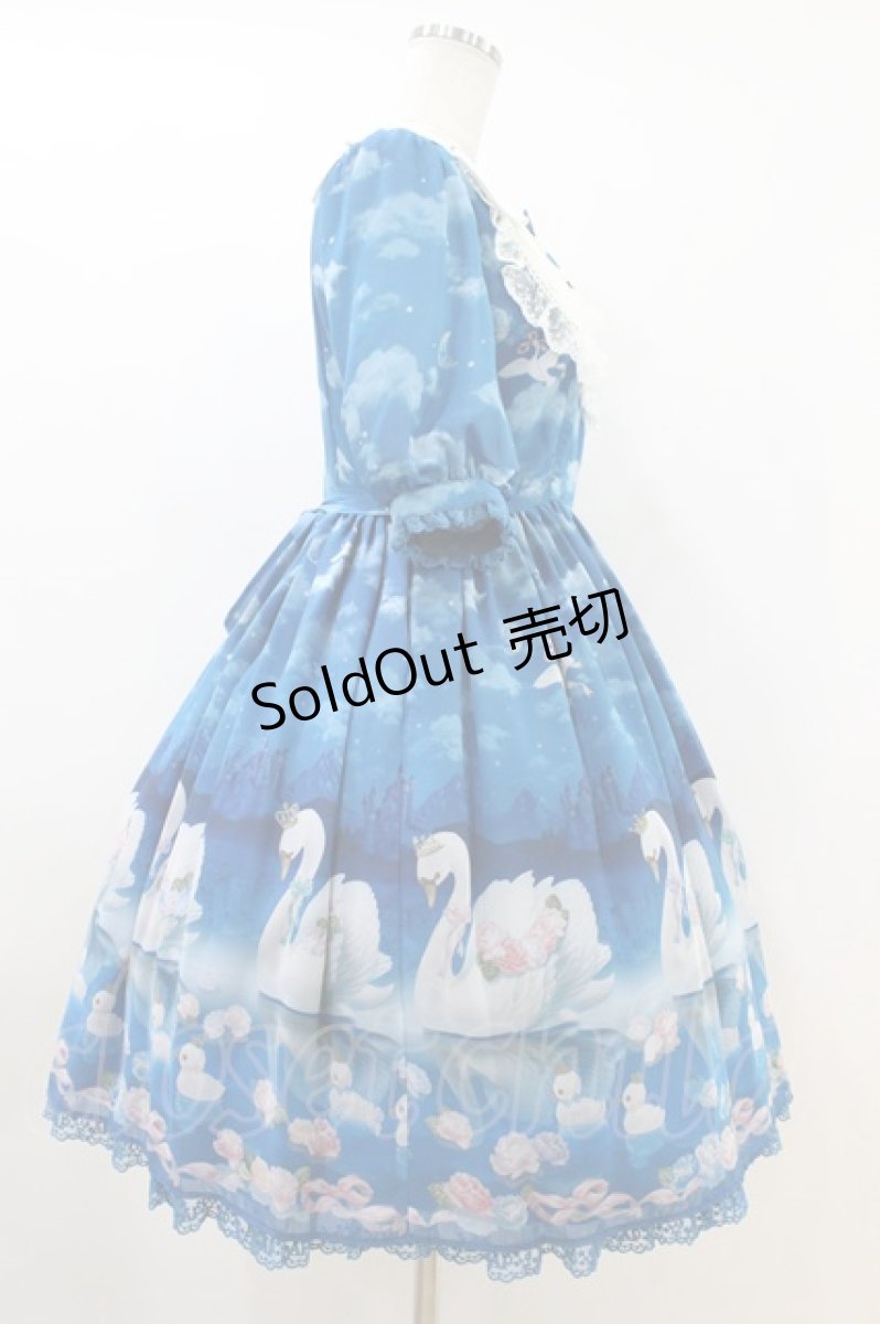 画像3: Angelic Pretty / Milky Swan襟付ワンピース Free ブルー H-26-06-28-2027-AP-OP-NS-ZH (3)
