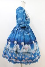 画像3: Angelic Pretty / Milky Swan襟付ワンピース Free ブルー H-26-06-28-2027-AP-OP-NS-ZH (3)