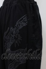 画像3: Qutie Frash / 龍プリントワイドパンツ  黒 H-26-06-28-018-QU-PA-AK-ZH (3)