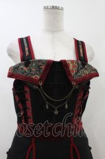 画像4: Ozz oneste / 朱雀刺繍ワンピース  黒×赤 H-26-06-28-027-OO-OP-AK-ZH (4)