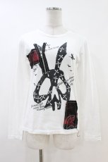 画像1: h.ANARCHY / プリントカットソー  白 H-26-06-29-041-HN-TO-AK-ZH (1)
