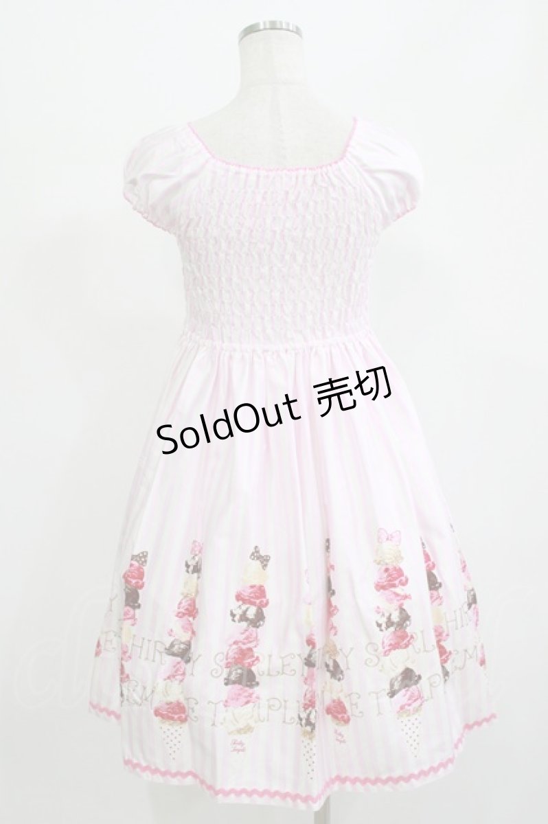 画像3: Shirley Temple / アイスクリームタワーワンピース 160 ピンク H-26-06-29-1027-ET-OP-AK-ZH (3)