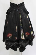 画像3: Ozz oneste / 和柄切替プリーツスカート  黒 H-26-06-29-1030-OO-SK-AK-ZH (3)
