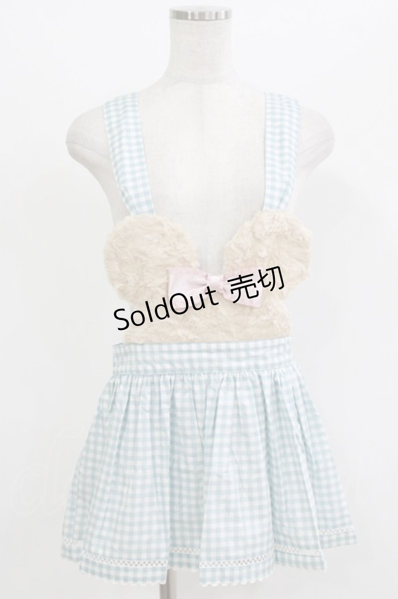 画像1: Emily Temple cute / Shelly'sエプロン M サックス H-26-06-29-1042-ET-ZA-AK-ZH (1)