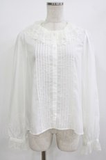 画像1: Emily Temple cute / ロゴレースカラーブラウス M オフ H-26-06-29-1047-ET-BL-AK-ZH (1)