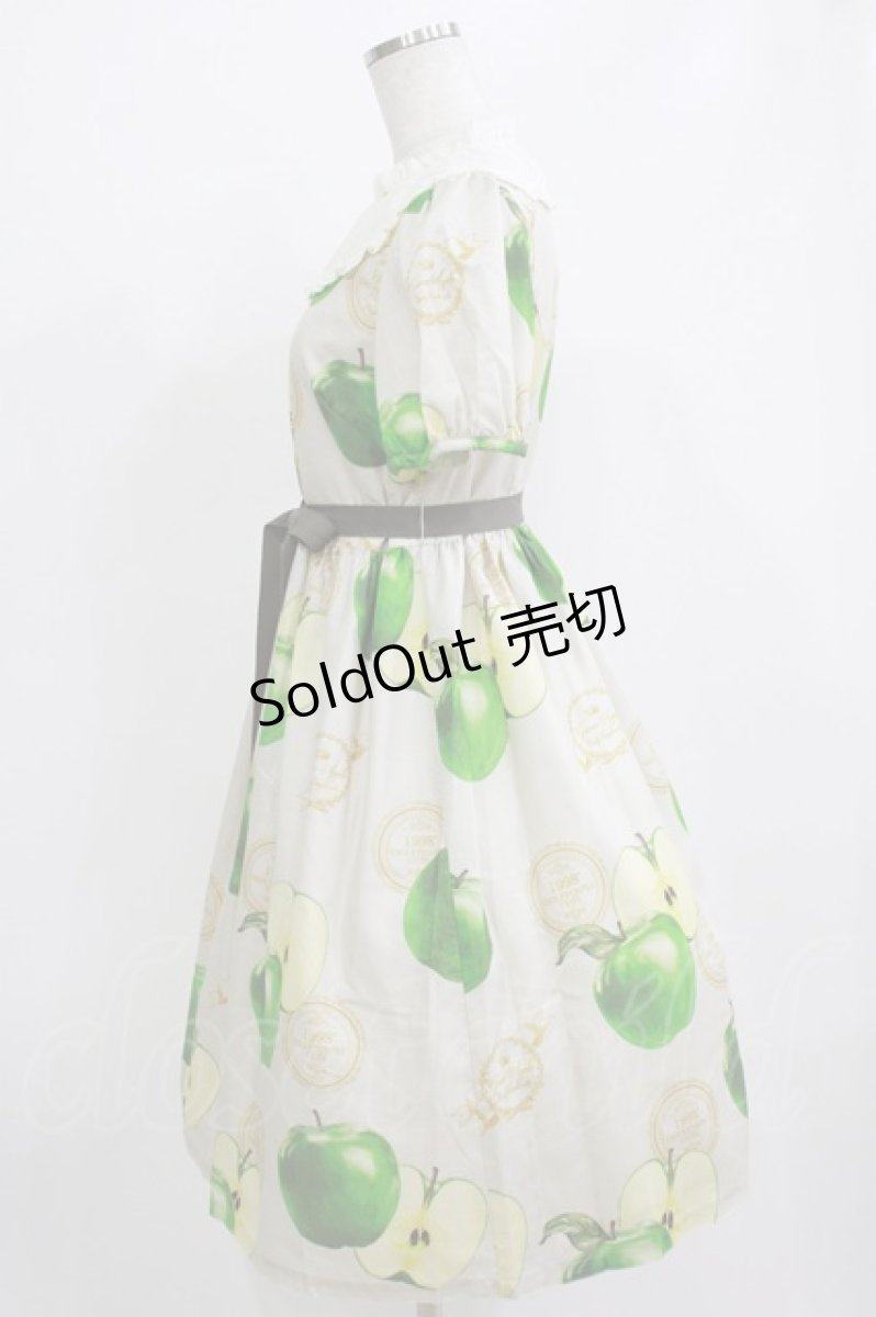 画像2: Emily Temple cute / Apple Stampワンピース  グリーンアップル H-26-06-29-1005-ET-OP-AK-ZH (2)