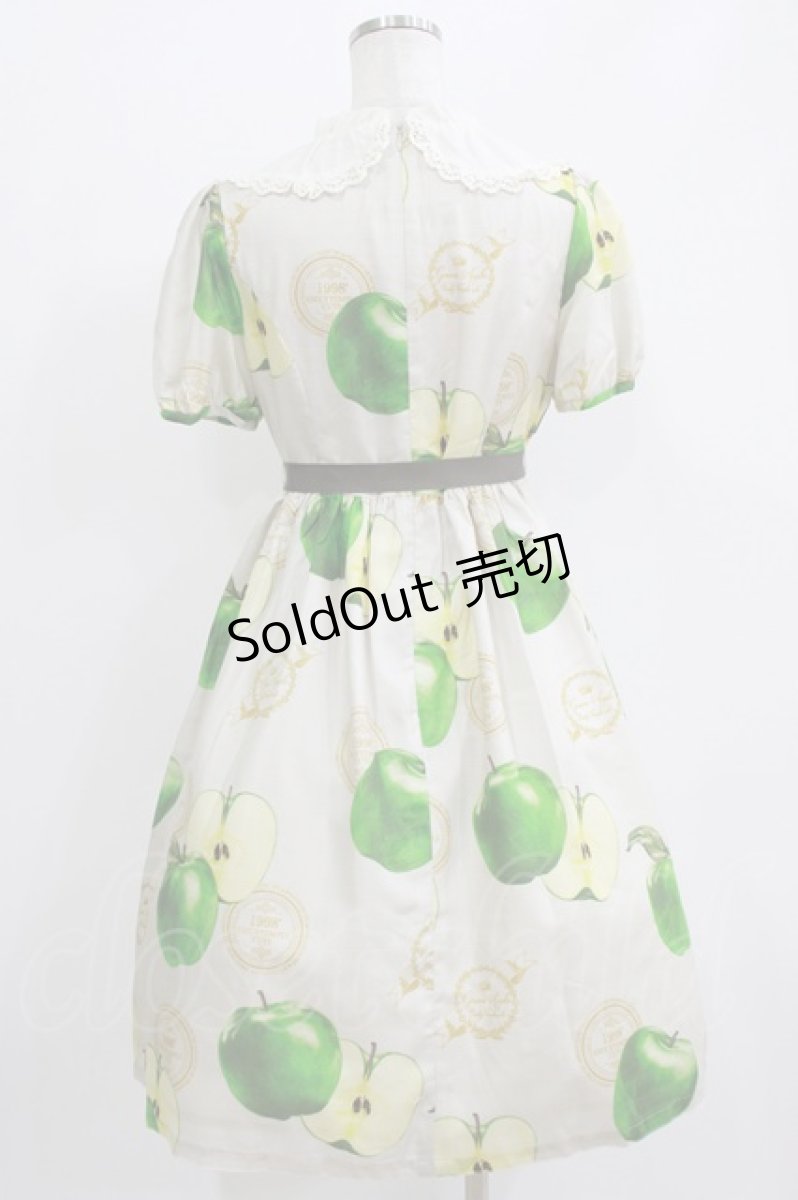 画像3: Emily Temple cute / Apple Stampワンピース  グリーンアップル H-26-06-29-1005-ET-OP-AK-ZH (3)