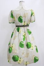 画像3: Emily Temple cute / Apple Stampワンピース  グリーンアップル H-26-06-29-1005-ET-OP-AK-ZH (3)