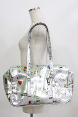 画像1: GALFY / らくがきSCHOOLBAG  シルバー H-26-06-29-1063-PU-BG-AK-ZH (1)