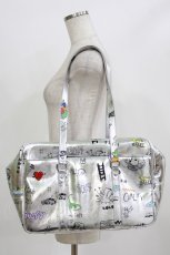 画像2: GALFY / らくがきSCHOOLBAG  シルバー H-26-06-29-1063-PU-BG-AK-ZH (2)