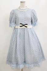 画像1: Emily Temple cute / Sleepレースワンピース M サックス H-26-06-29-1009-ET-OP-AK-ZH (1)