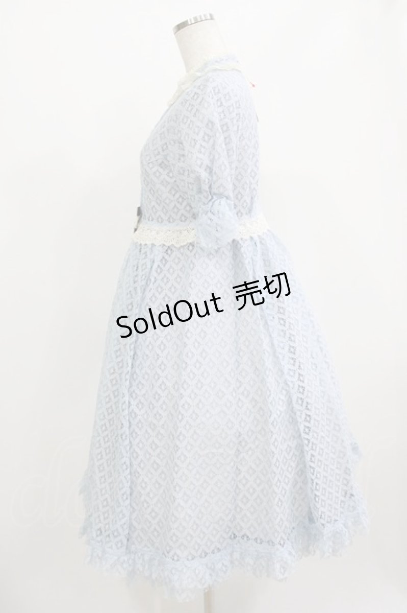 画像2: Emily Temple cute / Sleepレースワンピース M サックス H-26-06-29-1009-ET-OP-AK-ZH (2)