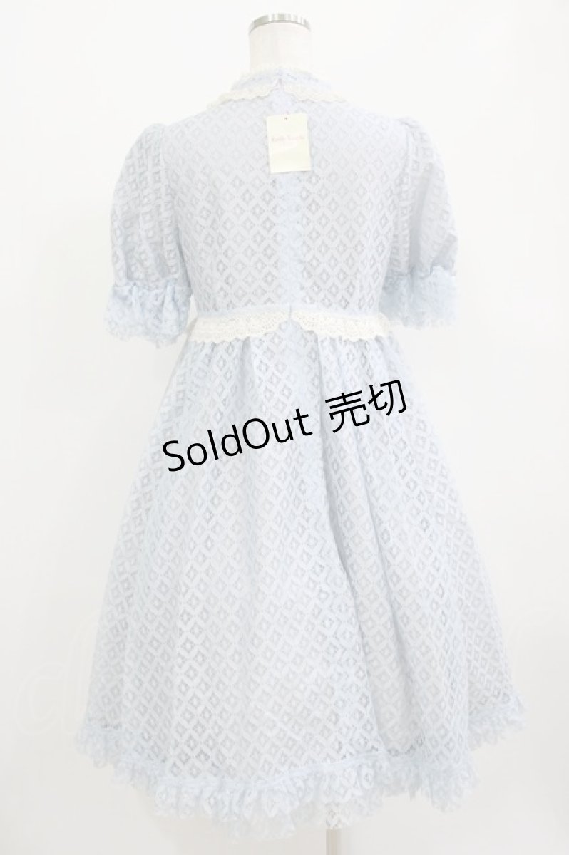 画像3: Emily Temple cute / Sleepレースワンピース M サックス H-26-06-29-1009-ET-OP-AK-ZH (3)
