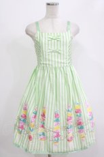 画像1: Shirley Temple / アイスクリームタワーサンドレス 160 グリーン H-26-06-29-1022-ET-SK-AK-ZH (1)