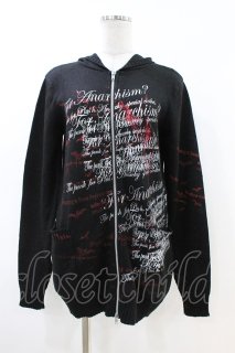 h.ANARCHY / ニットZIPパーカー 黒 H-26-06-29-051-HN-TO-AK-ZH