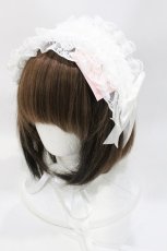 画像1: metamorphose / 総レースフリルヘッドドレス  オフ白 H-26-06-29-2044-ME-AC-NS-ZH (1)