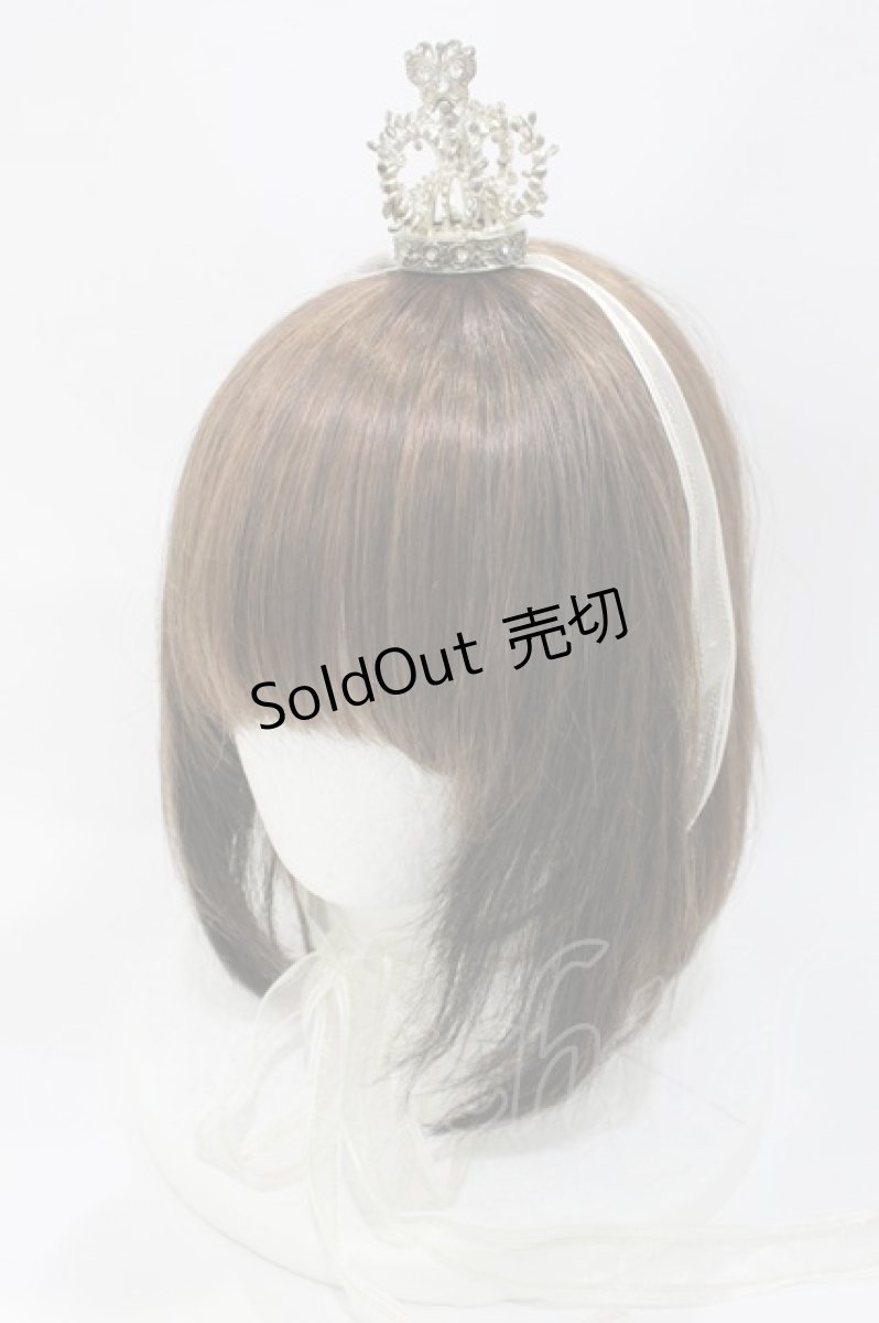 画像1: BABY,THE STARS SHINE BRIGHT / 蝶々王冠ヘッドドレス  白 H-26-06-29-2046-BA-AC-NS-ZH (1)