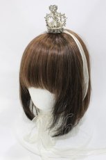 画像1: BABY,THE STARS SHINE BRIGHT / 蝶々王冠ヘッドドレス  白 H-26-06-29-2046-BA-AC-NS-ZH (1)