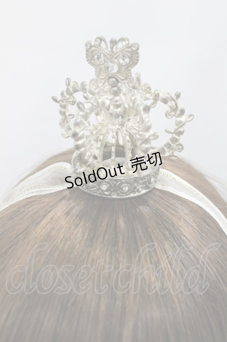 画像2: BABY,THE STARS SHINE BRIGHT / 蝶々王冠ヘッドドレス  白 H-26-06-29-2046-BA-AC-NS-ZH (2)