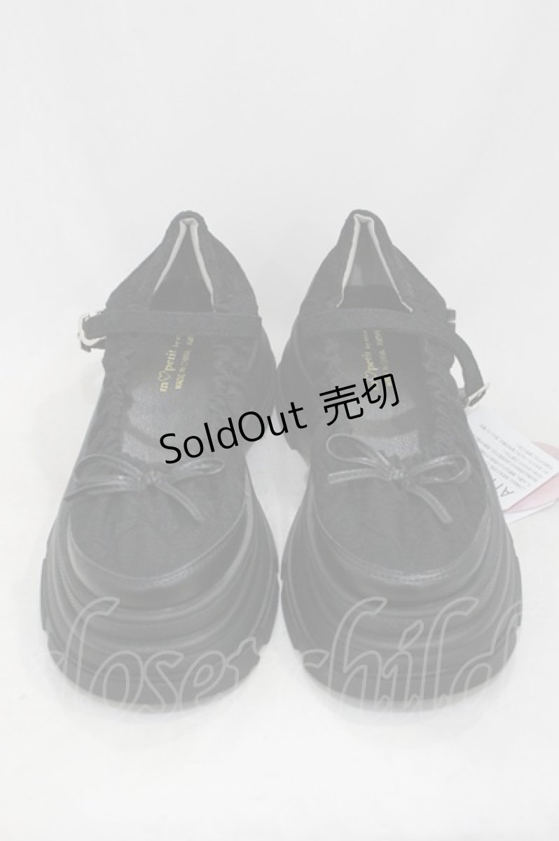 画像1: m petit by misako / TT*AMレースBバレエ L ブラック H-26-06-29-2047-LO-SH-NS-ZH (1)