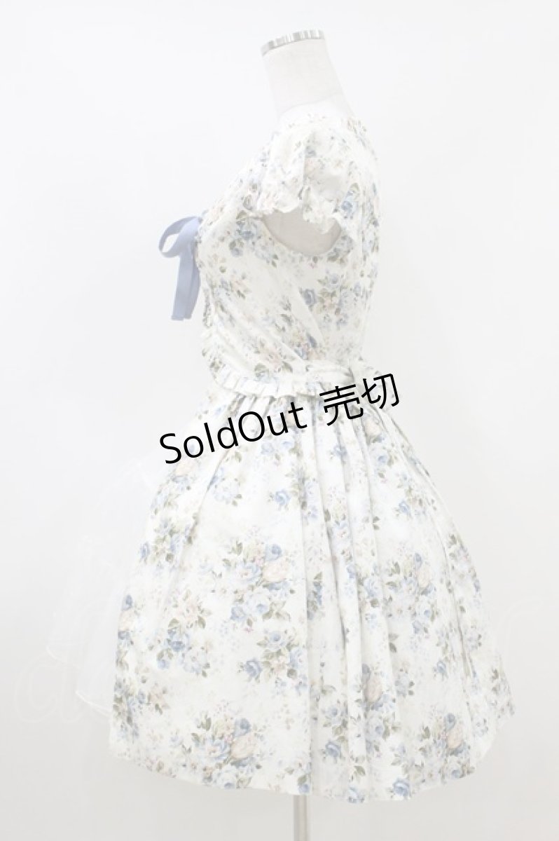 画像2: Victorian maiden / ロココブーケレースアップオーバードレス Free ロココブルー H-26-06-29-2010-CL-OP-NS-ZH (2)