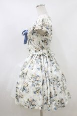 画像2: Victorian maiden / ロココブーケレースアップオーバードレス Free ロココブルー H-26-06-29-2010-CL-OP-NS-ZH (2)