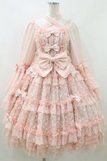 画像1: metamorphose / 【プラスサイズ】追憶の姫君ドレス プラスサイズ ピンク H-26-06-29-2011-ME-OP-NS-ZH (1)