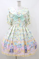 画像1: metamorphose / 【プラスサイズ】ときめきCapsule toy半袖セーラーワンピース プラスサイズ イエロー H-26-06-29-2012-ME-OP-NS-ZH (1)