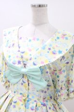 画像4: metamorphose / 【プラスサイズ】ときめきCapsule toy半袖セーラーワンピース プラスサイズ イエロー H-26-06-29-2012-ME-OP-NS-ZH (4)