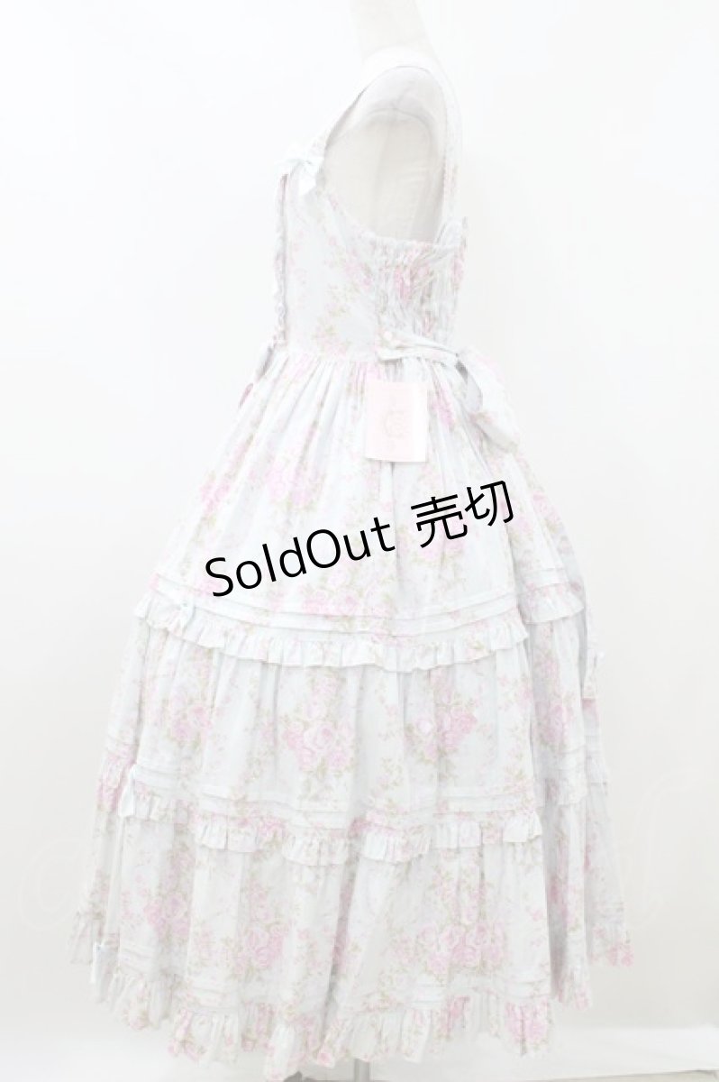 画像2: metamorphose / 【プラスサイズ】シャーロットロングティアードジャンパースカート プラスサイズ ミント H-26-06-29-2002-ME-OP-NS-ZH (2)