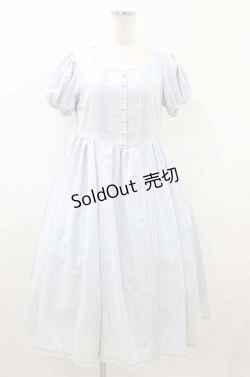 画像1: Maison de FLEUR Petite Robe canone / ピンタックフリルワンピース M サックス H-26-06-29-2021-EL-OP-NS-ZH (1)