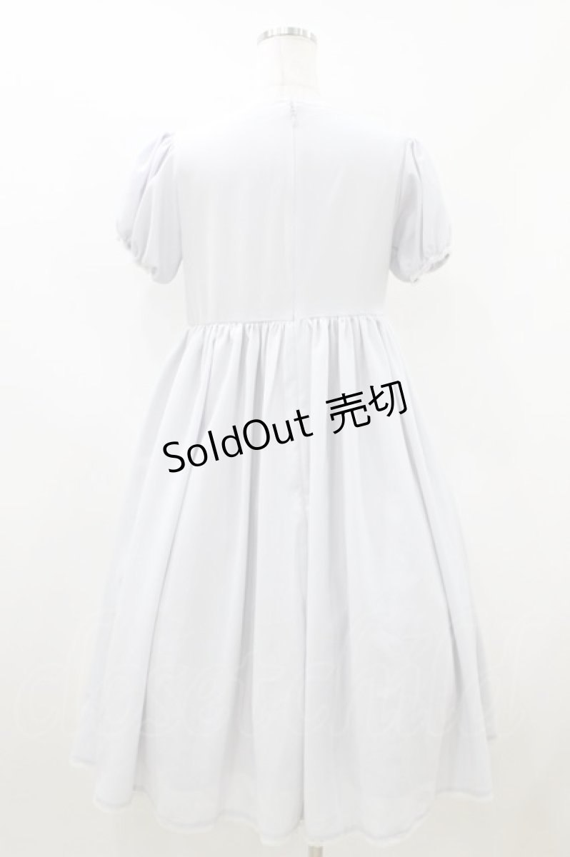 画像2: Maison de FLEUR Petite Robe canone / ピンタックフリルワンピース M サックス H-26-06-29-2021-EL-OP-NS-ZH (2)
