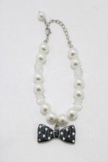 画像1: Angelic Pretty / Fantasic Ribbonブレスレット  ブラック H-26-06-30-007-AP-AC-NS-ZH (1)
