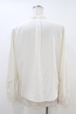 画像2: Melody BasKet / フロントレーススタンドカラーブラウス M アイボリー H-26-06-30-1036-LO-BL-AK-ZH (2)