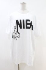 画像1: NieR Clothing / プリント半袖CUTSEW XL 白 H-26-06-30-1042-PU-TO-KB-ZH (1)