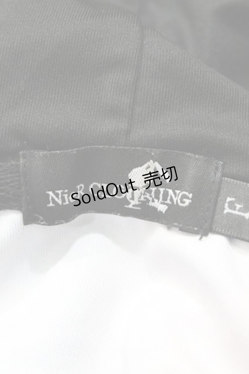 画像4: NieR Clothing / 総柄ZIP半袖パーカー  青 H-26-06-30-1048-PU-TO-KB-ZH (4)